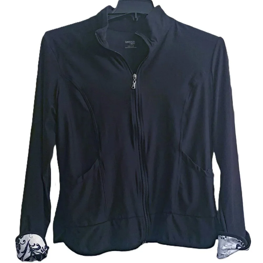 Black Danskin Now Workout Jacket - Picture 1 of 4